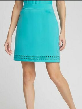 Chico's Zenergy® UPF Embroidered Eyelet Skort. NWT,  Chico's Size: 1.5, Size: 10